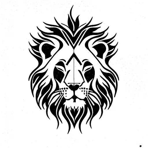 222 lion tattoo design idea