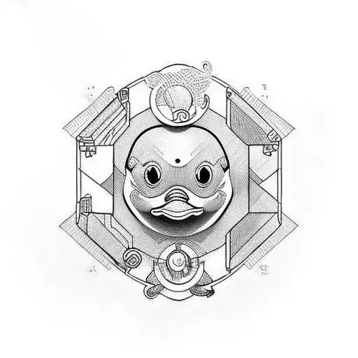 Rubber Duck tattoo design idea
