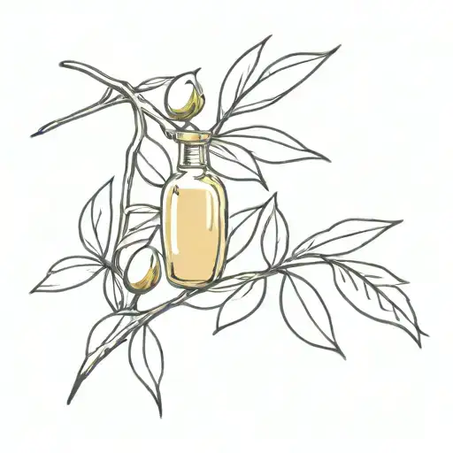 olive oil tattoo design idea