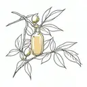 olive oil tattoo design idea