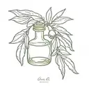 olive oil tattoo design idea