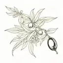 olive oil tattoo design idea