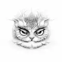 burning sceleton tattoo design idea