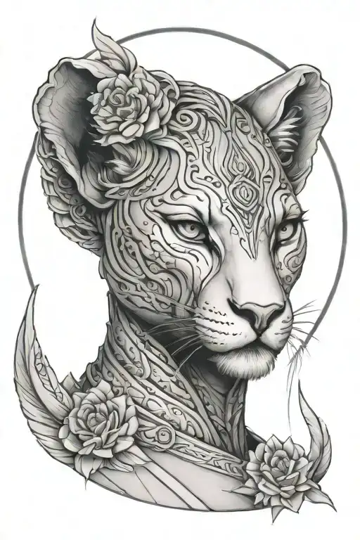 sekhmet gale gadot lioness tattoo design idea