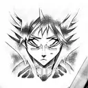 bleach anime  tattoo design idea