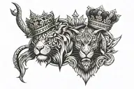 king of my self made man tattoo design idea