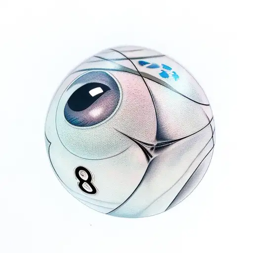 8 Ball tattoo design idea