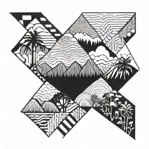 cocora valley, colombia tattoo design idea