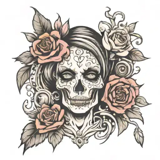 A corpse tattoo design idea
