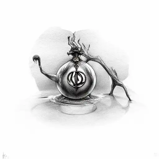 Harry Potter Dark Mark tattoo design idea