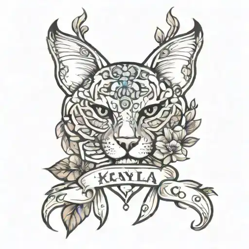 the name kayla tattoo design idea