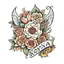 The name kayla tattoo design idea