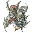 TATTOO FOR MY 2 KIDS THAT THEIR NAMES ARE LEONIDAS AND YIANNIS  tattoo design idea