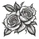 999 with a withered rose  tattoo design idea