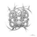 A video game controller intertwined with dark fantasy elements tattoo design idea