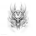 predator ancient marck  tattoo design idea