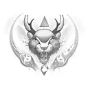 A half-sleeve, the theme is chance, rejecting fatalism tattoo design idea