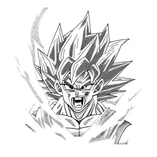 goku black tattoo design idea