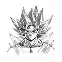 goku black tattoo design idea