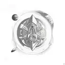 SpaceShips Don't Come Equipped With Rearview Mirrors tattoo tattoo design idea