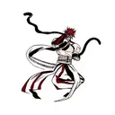 Arm sleeve tattoo of Renji Abarai Bankai from Bleach Anime, Zabimaru, Sleeve, Snake tattoo design idea