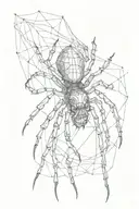 black widow spider tattoo design idea