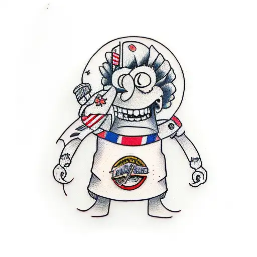 bart skatista  tattoo design idea