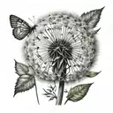 dandelion tattoo design idea