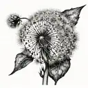 dandelion tattoo design idea