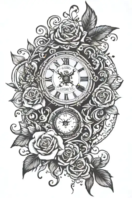 patience I'm timeless tattoo design idea