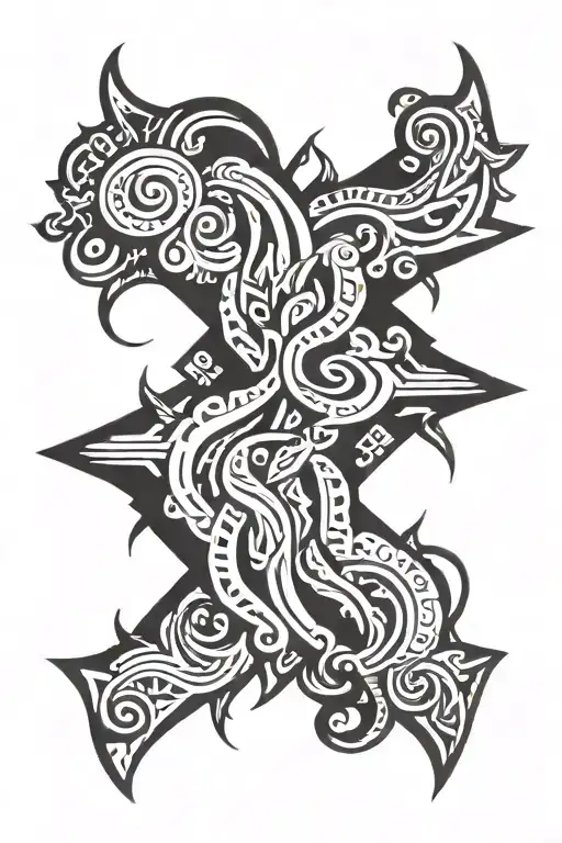 Fear god tattoo design idea