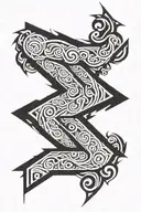 Fear god tattoo design idea