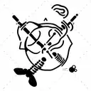 scuba diver side  tattoo design idea