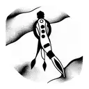 scuba diver side  tattoo design idea