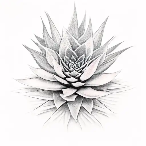 bromeliad tattoo design idea