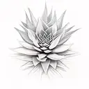 bromeliad tattoo design idea