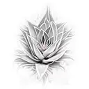 bromeliad tattoo design idea