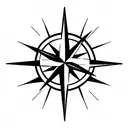 compass rose tattoo design idea