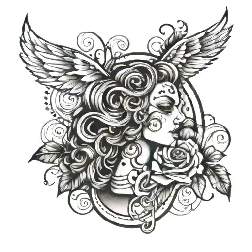 mind over matter tattoo design idea