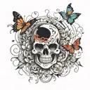 mind over matter tattoo design idea