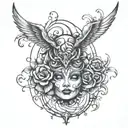 mind over matter tattoo design idea