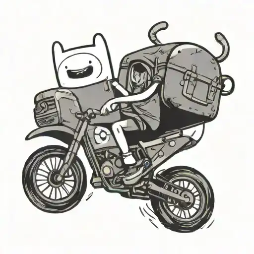adventure time tattoo design idea