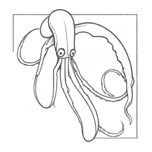 squid tattoo design idea