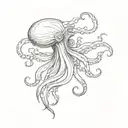 squid tattoo design idea