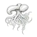 squid tattoo design idea