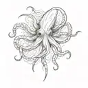 squid tattoo design idea