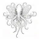squid tattoo design idea