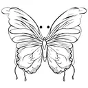 Butterfly but the wings are made of fingerprints  tattoo design idea