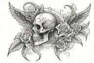 Morior Invictus tattoo design idea