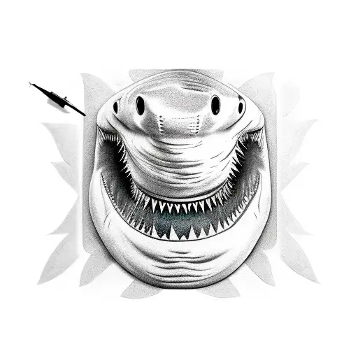 Shark Nose Art  tattoo design idea